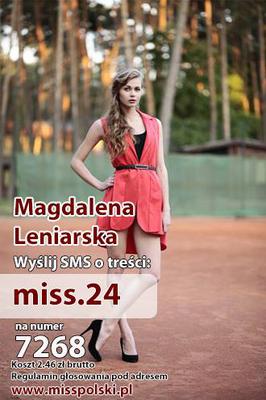 Wybory miss polski 2014 Magdalena Laniarska