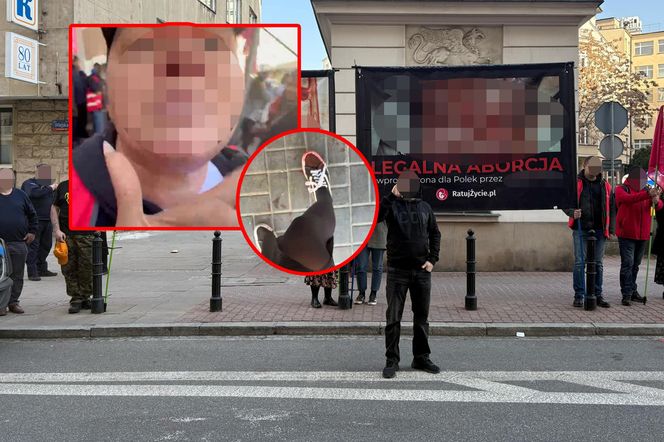 Dziennikarka „Super Expressu” oblana farbą i wyrzucona z pikiety antyaborcjonistów. „Wynocha z mojego zgromadzenia!”