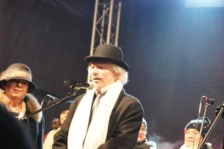 Inscenizacja przyjazdu Ignacego Paderewskiego do Poznania w przeddzień rocznicy wybuchu Powstania Wielkopolskiego