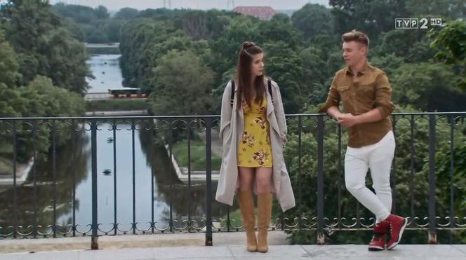 Barwy szczęścia odc. 1934. Agata (Natalia Zambrzycka), Patryk (Konrad Skolimowski)