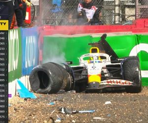 GP Wielkiej Brytanii: Straszny wypadek gwiazdy F1! Isack Hadjar miał mnóstwo pecha [WIDEO]
