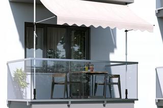 Zadaszenie balkonu w bloku -  bez wiercenia, nowoczesne, markiza balkonowa. Z czego zrobić daszek nad balkon?