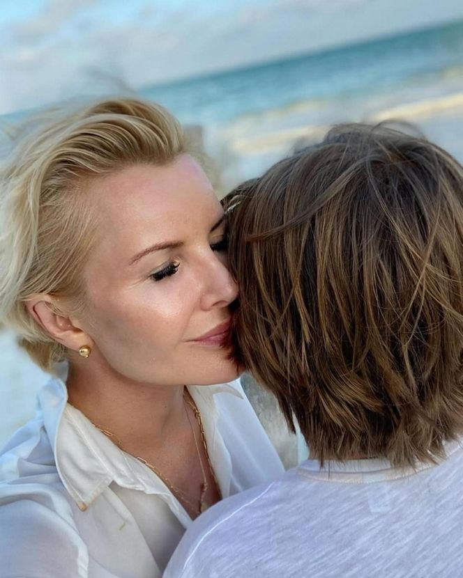 Joanna Racewicz i syn