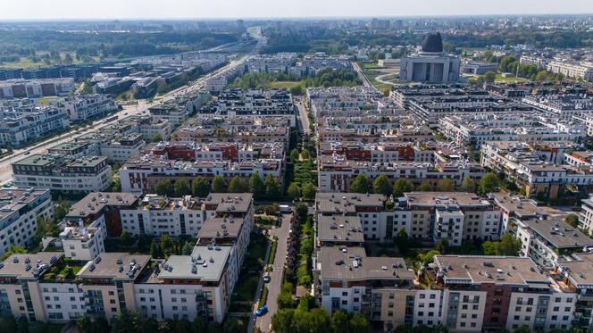 Miasteczko Wilanów w Warszawie. 