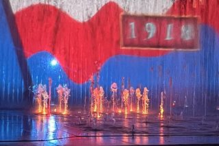 Inauguracyjny pokaz rzeszowskiej fontanny multimedialnej 