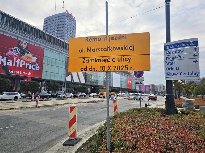 Prace na Marszałkowskiej
