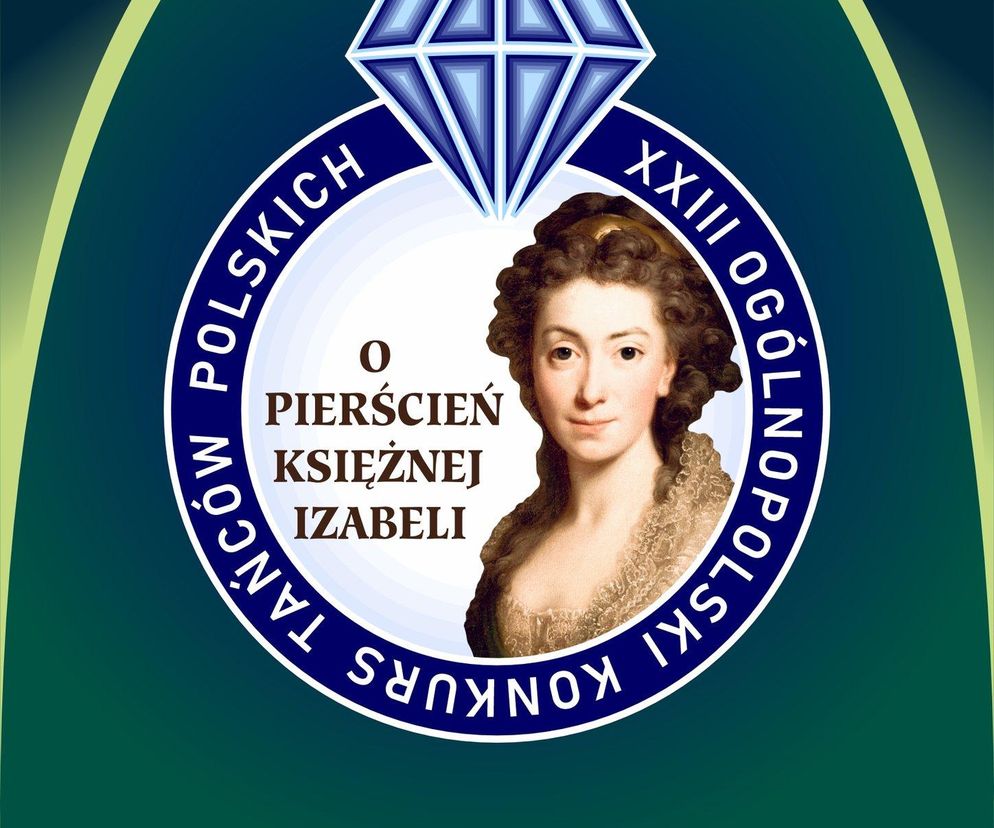 XXIII Ogólnopolski Konkurs Tańców Polskich „O Pierścień Księżnej Izabeli -  plakat 