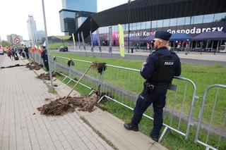 Rolnicy protestowali w Katowicach na Europejskim Kongresie Gospodarczym