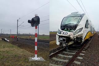 Tragiczny wypadek na przejeździe kolejowym pod Rawiczem! Kierowca ciężarówki nie żyje! [ZDJĘCIA]