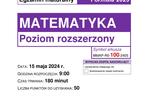 Matura 2024: matematyka. Arkusze CKE i odpowiedzi. Poziom rozszerzony [Formuła 2023]