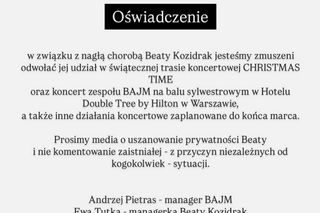 Beata Kozdrak wydawał pilny komunikat. Szokujące!