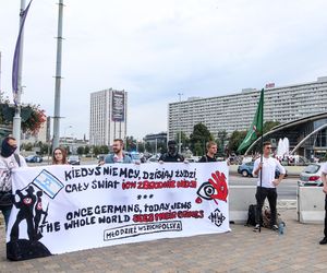 Protesty przed Polska - Izrael na Eurobasket 2025
