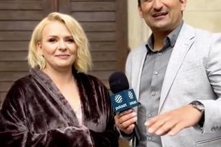 Pierwsza miłość. Aneta Zając, Misiek Koterski na planie spotu Polsatu