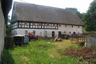 Remont domu szachulcowego w Płóczkach Górnych (Dolny Śląsk)