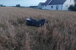 31-letni motocyklista wypadł z drogi i uderzył w słup! Zginął na miejscu