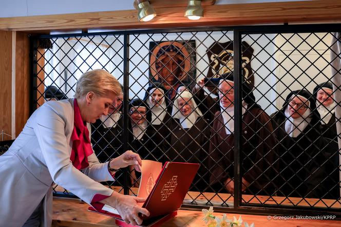 Agata Duda w klasztorze Sióstr Karmelitanek Bosych