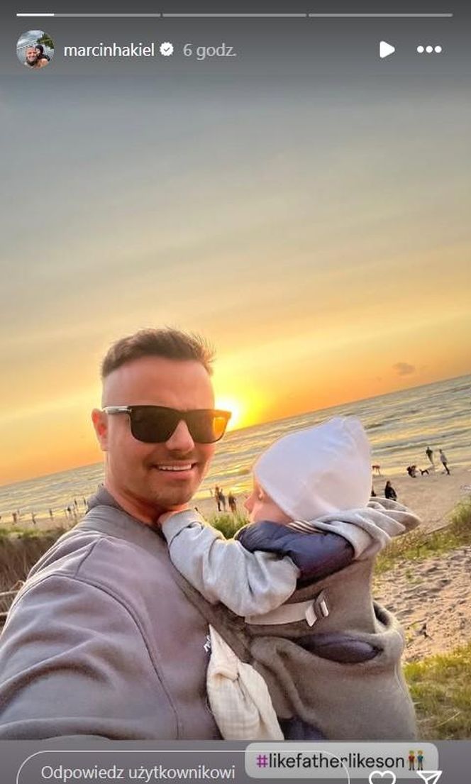 Marcin Hakiel z synkiem