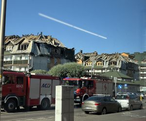 Tak wygląda miejsce pożaru w Ząbkach w piątkowy poranek 04.07.2025