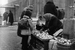 Ubrania zimowe z czasów PRL-u 