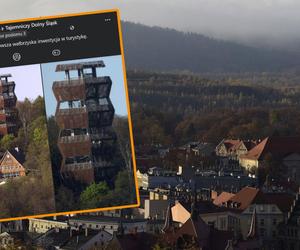 Wieża widokowa w Wałbrzychu wzbudza kontrowersje. Internauci: Wygląda jak kebab
