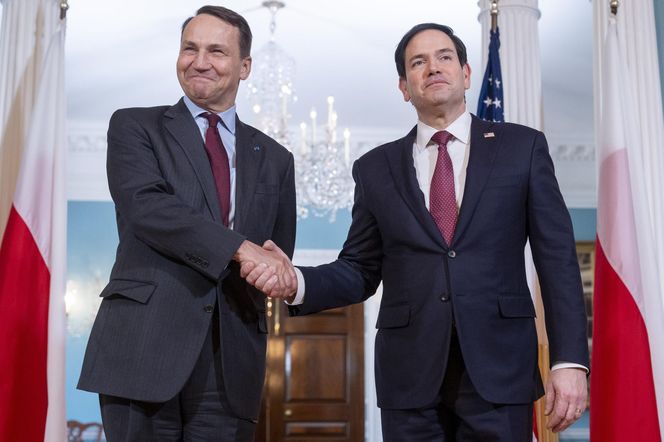 Spotkanie ministra Radosława Sikorskiego z sekretarzem stanu USA Marco Rubio 