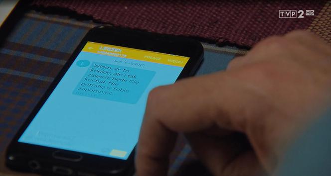 M jak miłość, odc. 1514: SMS od Leszka