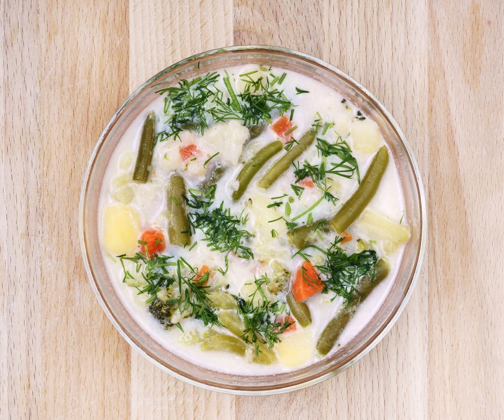 Tradycyjna zupa z fasolki szparagowej