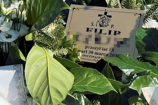 Grób 18-letniego Filipa, który zginął w tragicznym wypadku w Chełmie