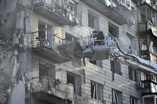 Skutki rosyjskiego ataku na Kijów