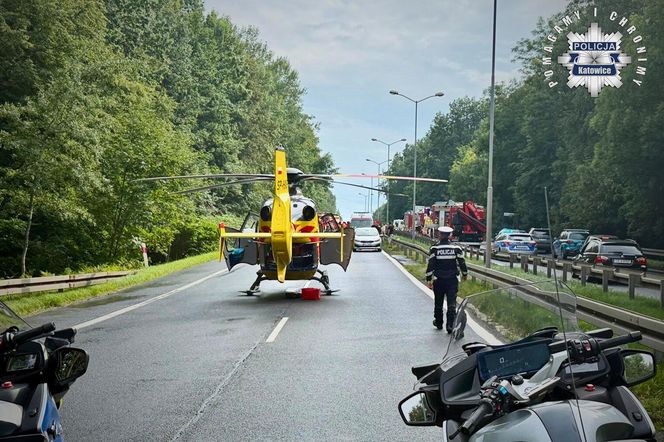 Tragiczny wypadek na DK86 w Katowicach