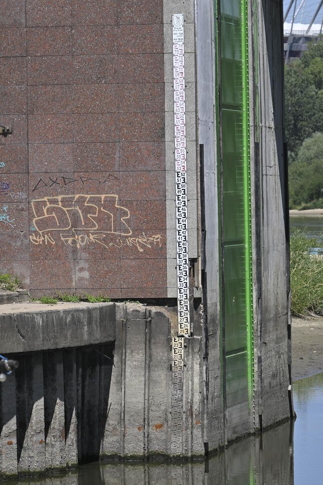 Niski stan wody w Wiśle