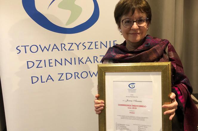 Joanna Anczura z miesięcznika Zdrowie najlepszym Dziennikarzem Medycznym 2019 roku