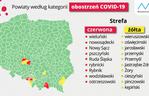Koronawirus w Polsce: Czerwone strefy. Ostrzejsze obostrzenia w tych powiatach