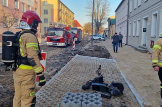 Pożar w Białogardzie. W mieszkaniu zapaliła się hulajnoga