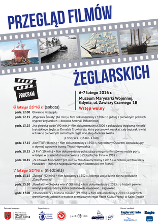 Przegląd Filmów Żeglarskich - plakat