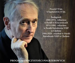 Zmarł ksiądz kanonik Stanisław Tujak - uroczystości pogrzebowe w Chełmie
