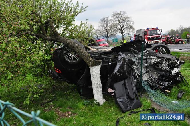 Porsche Macan wypadek w Polsce / zderzenie z Audi A4 Avant