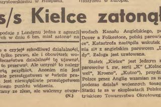 75 lat temu KIELCE zatonęły w kanale La Manche. ZOBACZ, o co chodzi! [KRONIKA]