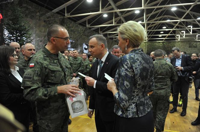 Wigilia prezydenta Andrzeja Dudy z żołnierzami