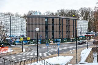 Akademik w Warszawie w budowie