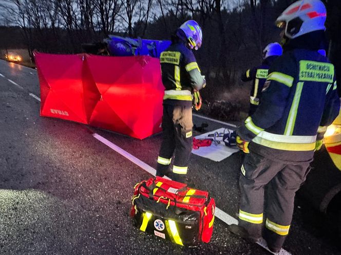 Tragiczny wypadek na DK 10 w Przyłubiu! Zginęła jedna osoba