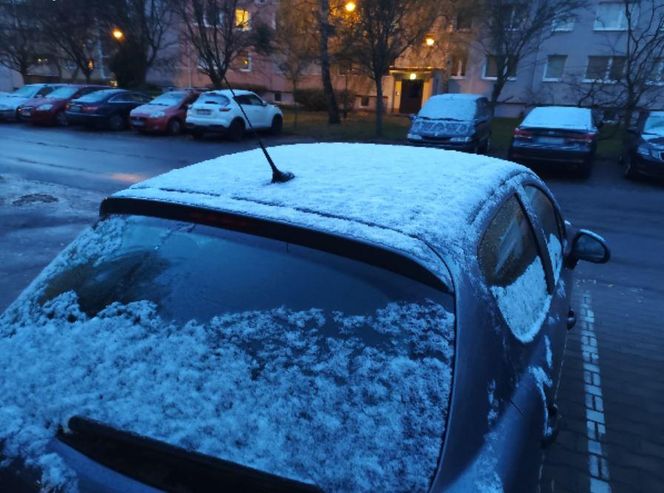 Pierwszy śnieg spadł w Poznaniu i okolicach