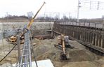 Przeciskanie wiaduktu pod torami kolejowymi na obwodnicy Oświęcimia