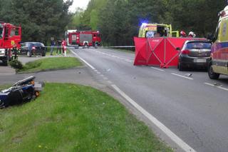 Śmierć na drodze pod Legionowem. Motocyklista zginął przejechany przez samochód