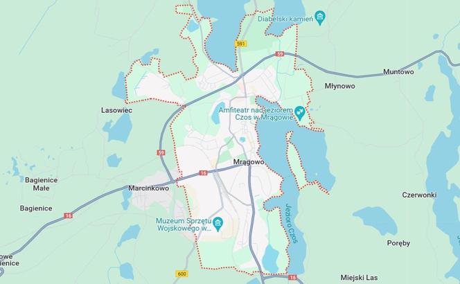 Miasto Mrągowo, powiat mrągowski