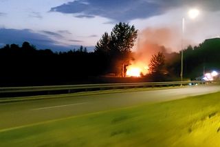 Pożar pustostanu w Rzeszowie [GALERIA]