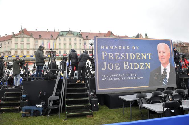 Tak wyglądają Arkady Kubickiego tuż przed przemówieniem Joe Bidena