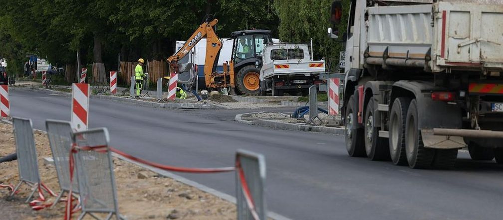 Trwa przebudowa odcinka drogi nr 928 między Mikołowem i Kobiórem
