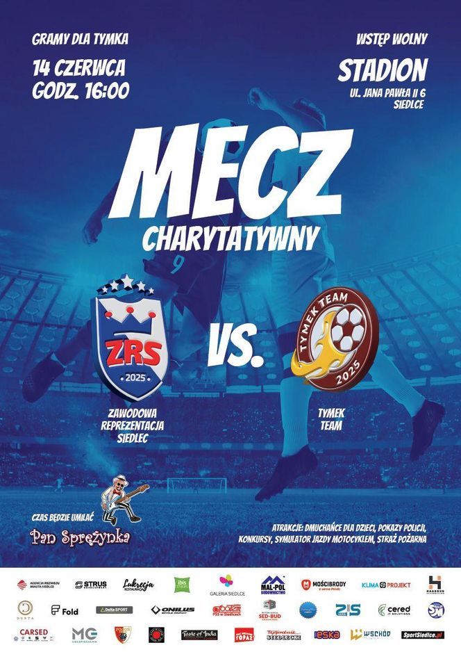 mecz charytatywny w Siedlcach