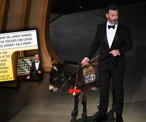 Jimmy Kimmel wprowadził na oscarową scenę osiołka. Burza w sieci. PETA zabrała głos